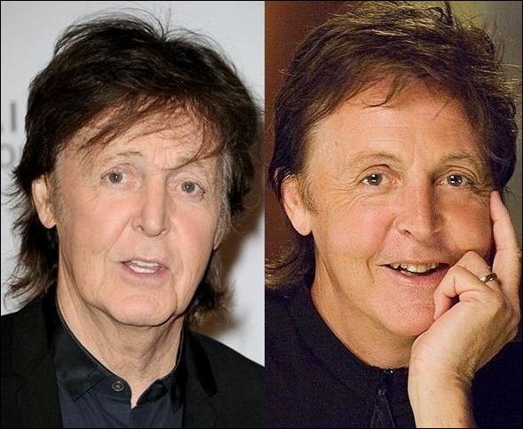 Paul McCartney mit plastischer Chirurgie, um für immer jung bleiben?  