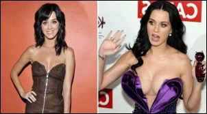 Katy Perry Implantate Plastische Chirurgie vor und nach Boob Job Fotos  