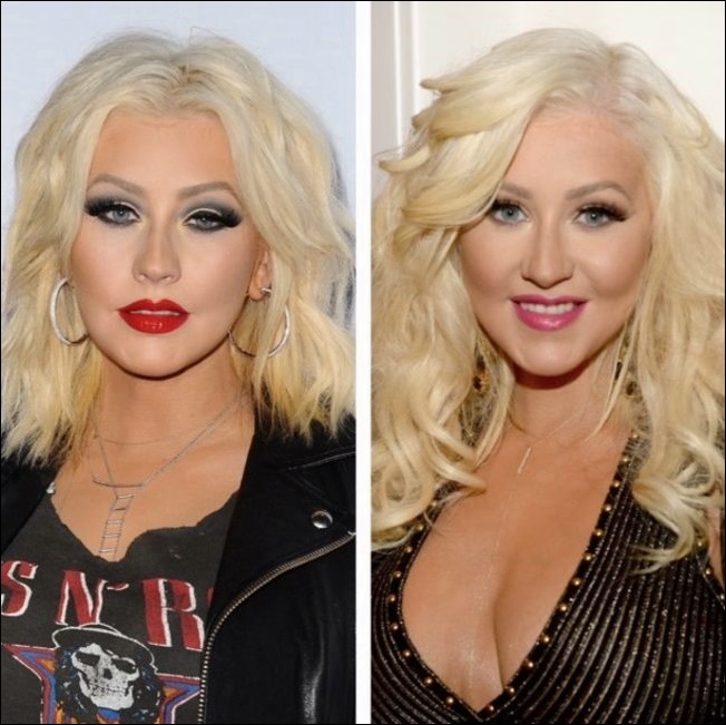 Christina Aguilera Vor und nach der plastischen Chirurgie  