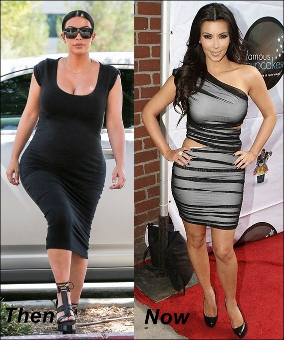 Kim Kardashian Post Baby Gewichtsverlust vor und nach dem Trainingsplan  