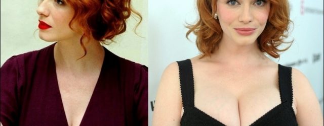 Christina Hendricks Brustimplantate Chirurgie vor und nach Boob Job Fotos  