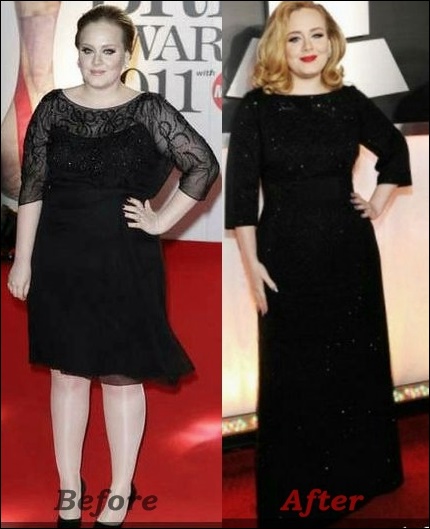 Adele Gewichtsverlust vor und nach Fotos Wie viel  
