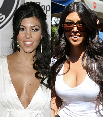 Kourtney Kardashian Brustimplantate Vorher und Nachher Bilder  